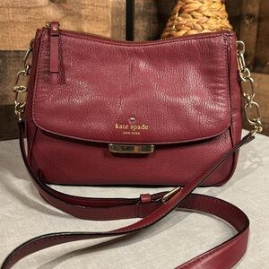 Kate Spade Kady Robinson Lane Crossbody Bag Black Cherry